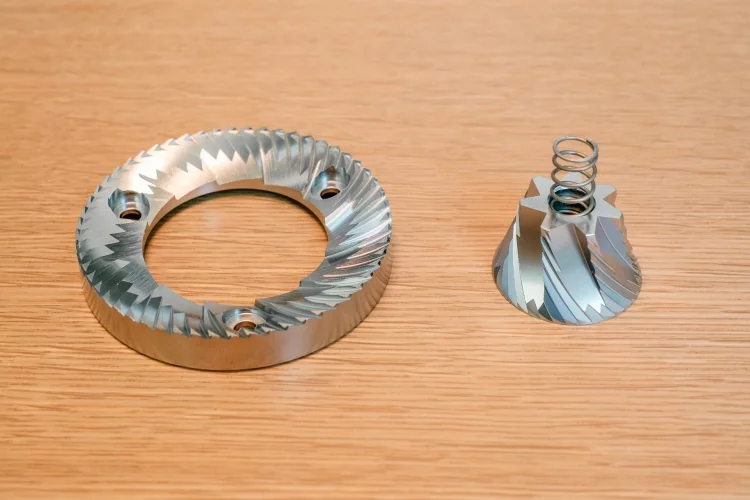 Coffee Burr Grinder flat and conical stainless steel burr